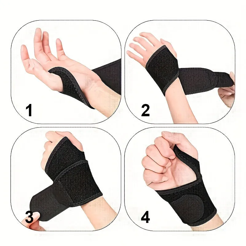 Adjustable Wrist Strap for Comfortable Support  Fits Both Hands