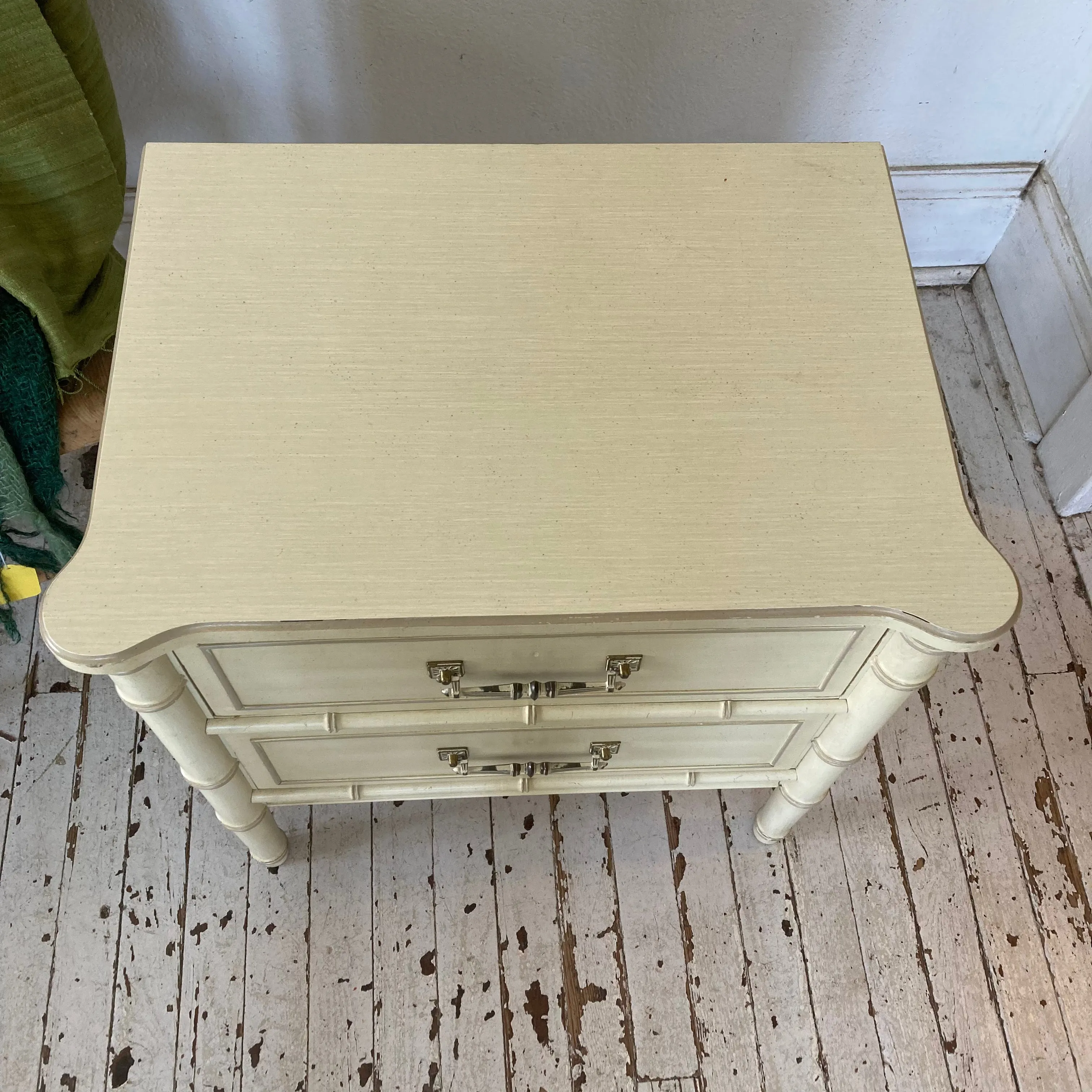 Faux Bamboo Nightstand