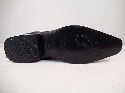 Los Altos Black Lizard/Lambskin Ankle Boots