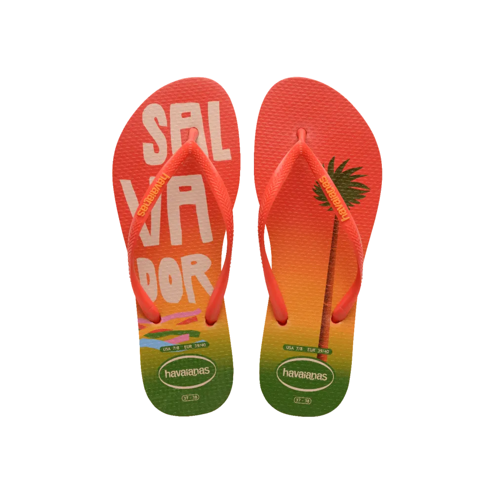Slim Postcard Flip Flops