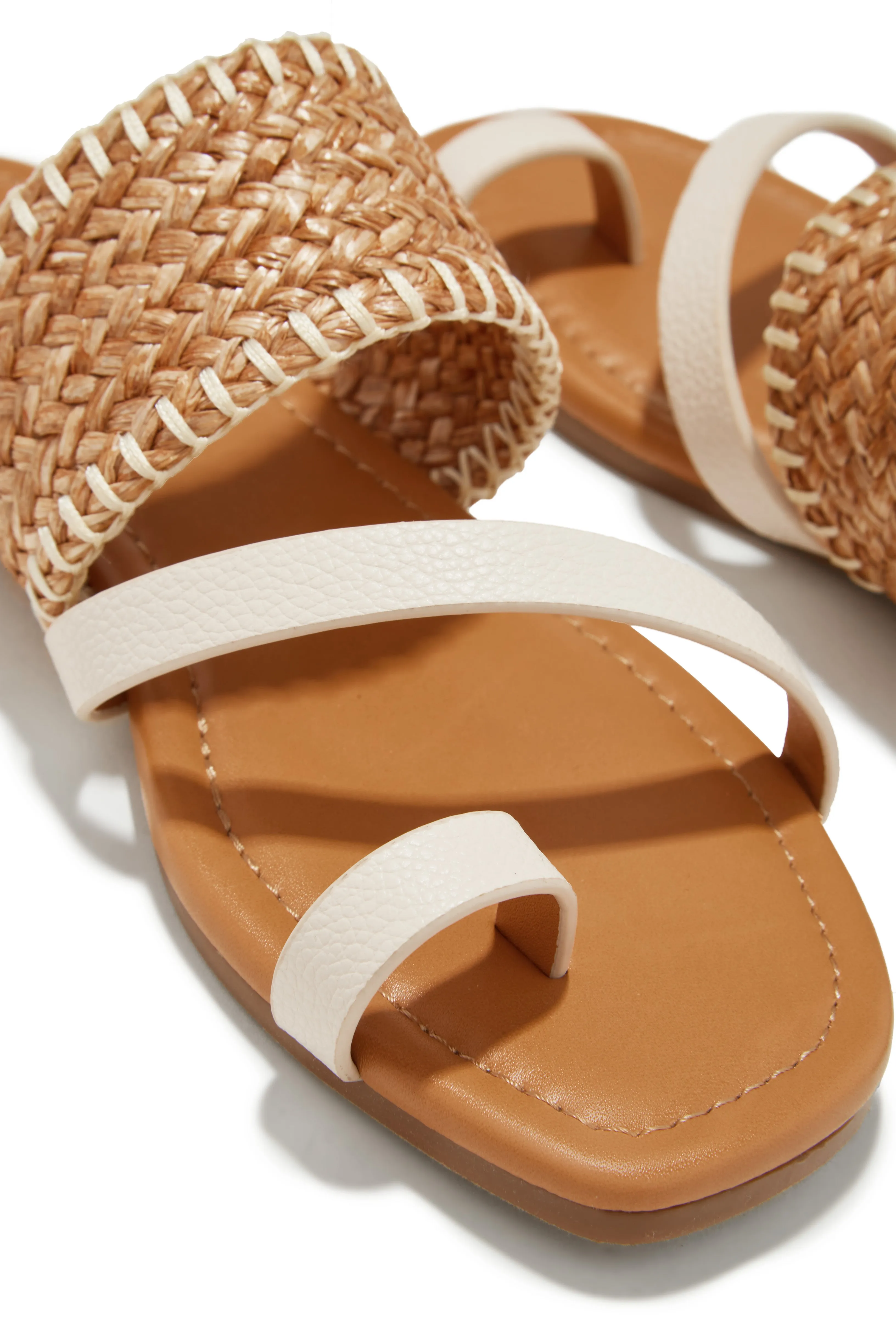 Vacay Approved Slip On Sandals - Bone